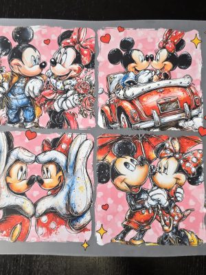 DTF-Mickey Minnie Collage