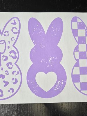 Screenprint- Mini Bunniies in Purple